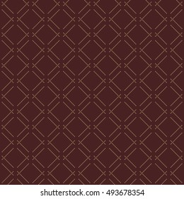Patrón geométrico de Vector punteado marrón y dorado. Textura moderna abstracta sin fisuras para Fondos de pantalla y fondos