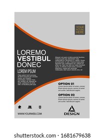 Geometric Business abstract vector template. Brochure design, cover. Modern layout, annual report, poster, flyer in A4