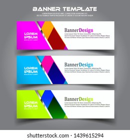 Geometric Business banner background.modern template design.vector illustration