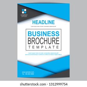 Geometric business brochure cover. Abstract poster. vector illustration.