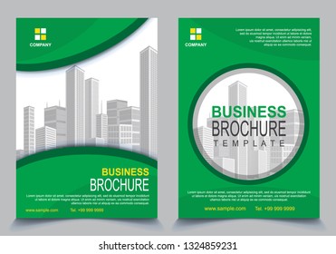 Geometric business brochure cover. Abstract poster. ready to print. vector illustration.