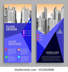 Geometric Business brochure flyer design layout template sets, report, poster, flyer background with geometric background for Business Presentation, Portfolio, Banner, Website.