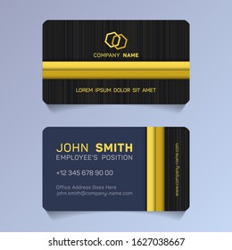 Geometric business card papercut idea vector templates set. Creative business card graphic design with place for logo, employee's name, position, mobile number, website and company office address.