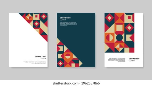 Geometric business cover collection. - Vector.
