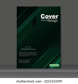 Geometric business cover design template background for book, brochure, flyer or poster.