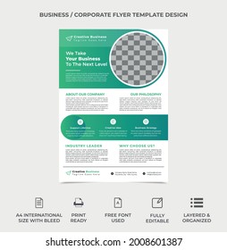 geometric business flyer template design, brochure cover design, annual report cover page. two image can be used, eye catchy professional looking template, a4 size vector eps 10 version.