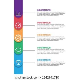 Geometric business infographic background. Abstract information presentation. vector illustration.