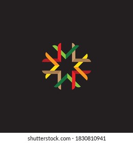 Geometric business logo design. Communication logo. Business emblem