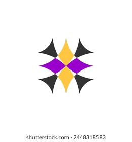 diseño de Vector de icono abstracto de tecnología de logotipo de negocios geométrico