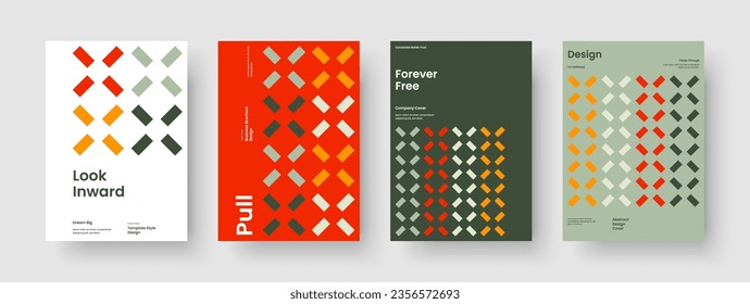 Geometric Business Presentation Design. Abstract Report Template. Isolated Poster Layout. Banner. Background. Book Cover. Flyer. Brochure. Pamphlet. Catalog. Portfolio. Handbill. Newsletter. Journal