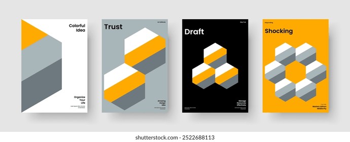 Geometric Business Presentation Design. Abstract Flyer Template. Isolated Poster Layout. Banner. Brochure. Background. Report. Book Cover. Leaflet. Magazine. Journal. Portfolio. Catalog. Newsletter