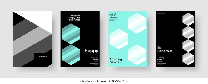 Geometric Business Presentation Design. Abstract Book Cover Template. Creative Report Layout. Brochure. Banner. Background. Poster. Flyer. Notebook. Pamphlet. Magazine. Advertising. Journal