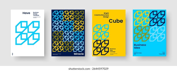 Geometric Business Presentation Design. Abstract Flyer Layout. Isolated Brochure Template. Poster. Book Cover. Banner. Background. Report. Catalog. Handbill. Newsletter. Notebook. Journal. Leaflet