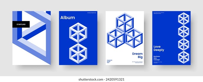 Geometric Business Presentation Design. Creative Book Cover Template. Isolated Report Layout. Banner. Flyer. Background. Poster. Brochure. Handbill. Advertising. Newsletter. Portfolio