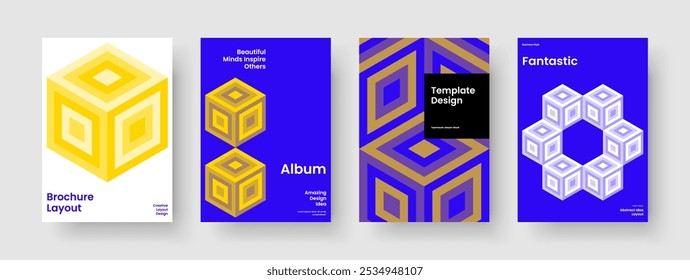 Geometric Business Presentation Design. Creative Book Cover Layout. Abstract Poster Template. Brochure. Flyer. Report. Banner. Background. Brand Identity. Pamphlet. Portfolio. Journal. Magazine