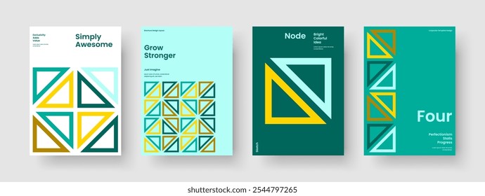 Diseño de presentación de negocios geométricos. Diseño de fondo creativo. Plantilla de folleto aislado. Volante. Cartel. Informe. Portada de libro. Anuncio. Revista. Folleto. Diario. Publicidad. Cartera