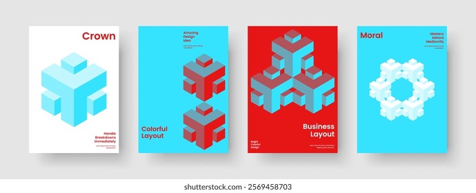 Geometric Business Presentation Design. Creative Poster Layout. Isolated Background Template. Flyer. Report. Banner. Brochure. Book Cover. Catalog. Handbill. Portfolio. Notebook. Newsletter