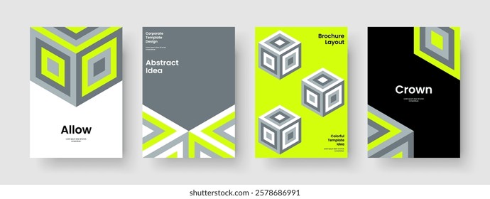 Geometric Business Presentation Design. Creative Poster Template. Isolated Banner Layout. Brochure. Background. Book Cover. Report. Flyer. Advertising. Catalog. Handbill. Brand Identity. Portfolio