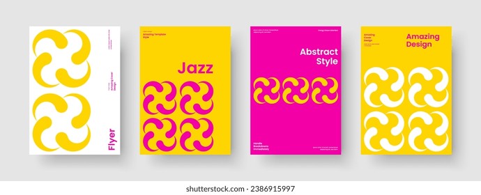 Geometrisches Business Presentation Design. Einziger Flyer-Template. Kreatives Berichtslayout. Broschüre. Banner. Buchcover. Hintergrund. Poster. Notebook. Werbung. Katalog. Markenidentität. Journal
