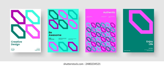 Geometric Business Presentation Design. Isolated Banner Template. Creative Flyer Layout. Background. Report. Poster. Book Cover. Brochure. Handbill. Magazine. Advertising. Newsletter. Journal