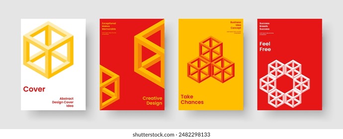 Geometric Business Presentation Design. Isolated Book Cover Template. Modern Flyer Layout. Brochure. Banner. Report. Background. Poster. Catalog. Notebook. Advertising. Newsletter. Magazine