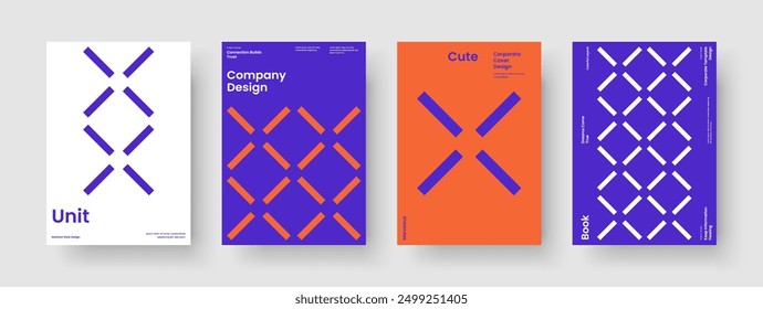 Geometric Business Presentation Design. Isolated Brochure Template. Creative Book Cover Layout. Background. Banner. Poster. Report. Flyer. Catalog. Newsletter. Handbill. Advertising. Notebook