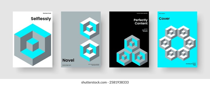 Geometric Business Presentation Design. Isolated Book Cover Template. Creative Banner Layout. Report. Brochure. Poster. Background. Flyer. Catalog. Portfolio. Magazine. Brand Identity. Leaflet