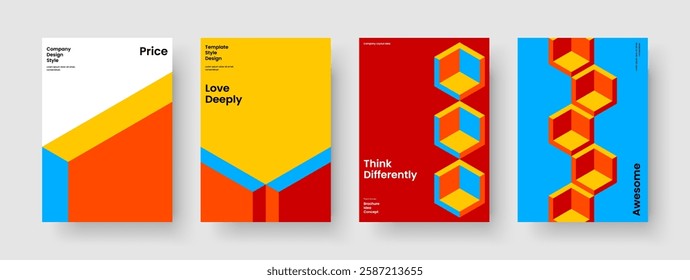Geometric Business Presentation Design. Isolated Flyer Layout. Modern Background Template. Banner. Report. Brochure. Poster. Book Cover. Advertising. Portfolio. Handbill. Notebook. Magazine