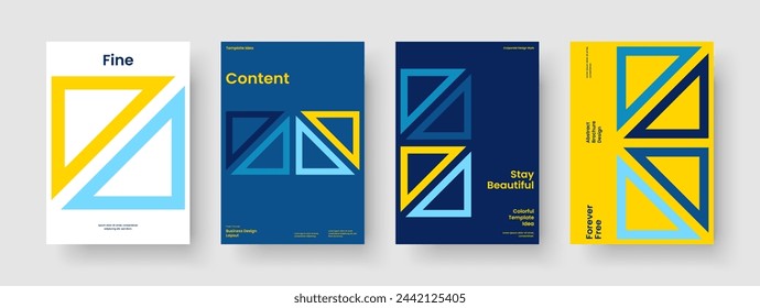 Geometric Business Presentation Layout. Abstract Background Template. Creative Poster Design. Flyer. Banner. Brochure. Report. Book Cover. Notebook. Pamphlet. Catalog. Portfolio. Newsletter
