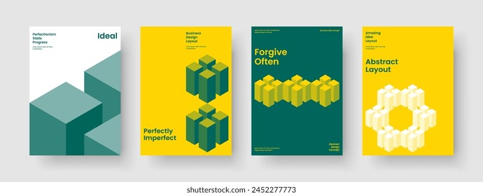 Geometric Business Presentation Layout. Abstract Poster Template. Isolated Background Design. Flyer. Brochure. Banner. Report. Book Cover. Leaflet. Handbill. Advertising. Pamphlet. Portfolio