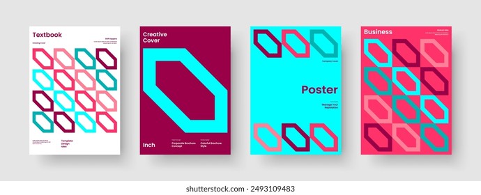 Geometric Business Presentation Layout. Abstract Banner Design. Isolated Brochure Template. Background. Book Cover. Report. Poster. Flyer. Advertising. Journal. Notebook. Catalog. Brand Identity