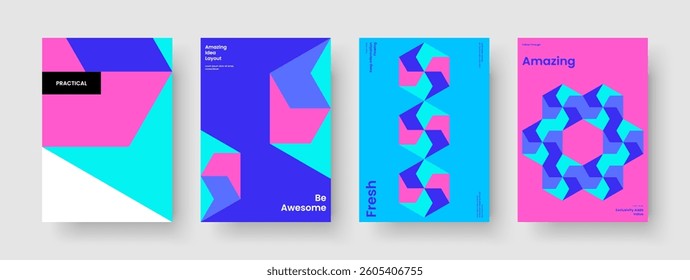 Geometric Business Presentation Layout. Abstract Brochure Design. Creative Banner Template. Flyer. Report. Background. Poster. Book Cover. Brand Identity. Magazine. Handbill. Leaflet. Journal