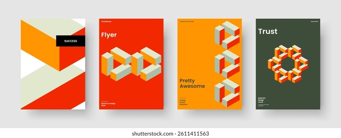 Geometric Business Presentation Layout. Abstract Poster Design. Creative Report Template. Flyer. Banner. Brochure. Book Cover. Background. Handbill. Journal. Newsletter. Pamphlet. Notebook. Leaflet