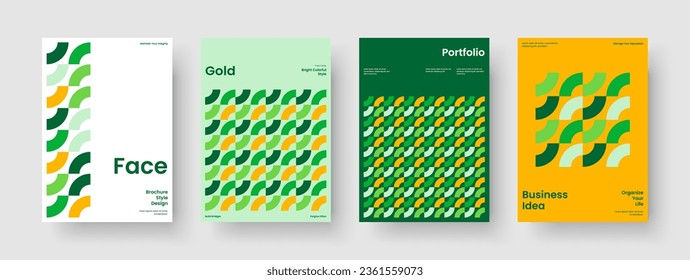 Geometrisches Geschäftspräsentationslayout. Kreatives Berichtsdesign. Abstrakte Vorlage für die Buchabdeckung. Banner. Poster. Broschüre. Flyer. Hintergrund. Werbung. Pamphlet. Journal. Markenidentität. Katalog