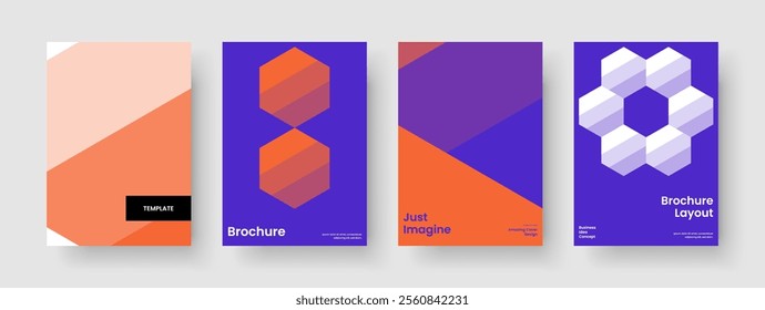 Geometric Business Presentation Layout. Creative Brochure Design. Abstract Report Template. Book Cover. Flyer. Banner. Background. Poster. Handbill. Brand Identity. Notebook. Advertising. Pamphlet