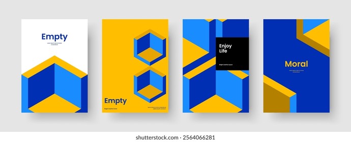 Geometric Business Presentation Layout. Creative Background Design. Isolated Brochure Template. Book Cover. Flyer. Banner. Report. Poster. Catalog. Newsletter. Brand Identity. Handbill. Pamphlet