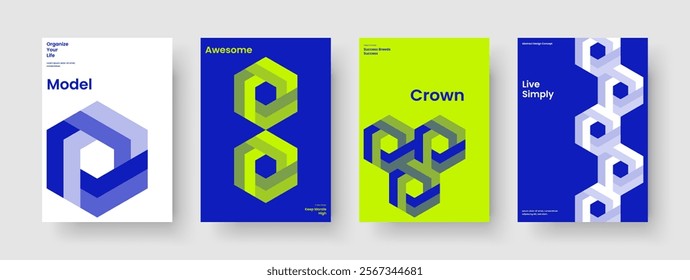 Geometric Business Presentation Layout. Creative Book Cover Design. Isolated Flyer Template. Poster. Report. Brochure. Background. Banner. Advertising. Portfolio. Catalog. Brand Identity. Handbill