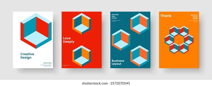 Geometric Business Presentation Layout. Creative Poster Template. Isolated Report Design. Brochure. Flyer. Book Cover. Banner. Background. Portfolio. Pamphlet. Leaflet. Notebook. Newsletter