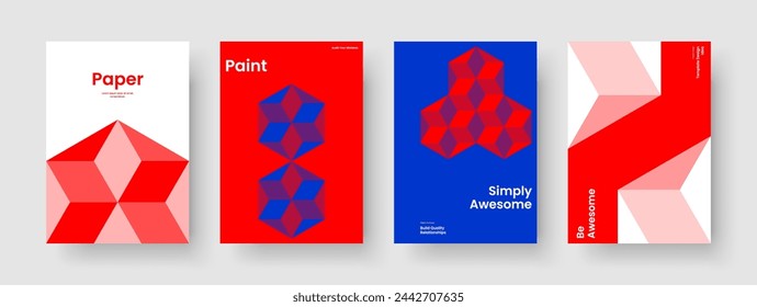 Geometric Business Presentation Layout. Isolated Poster Template. Abstract Report Design. Flyer. Background. Banner. Brochure. Book Cover. Portfolio. Newsletter. Advertising. Handbill. Leaflet