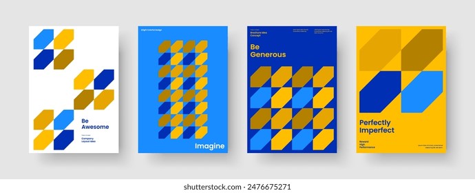Geometric Business Presentation Layout. Isolated Book Cover Template. Creative Report Design. Brochure. Background. Poster. Flyer. Banner. Magazine. Newsletter. Pamphlet. Handbill. Advertising