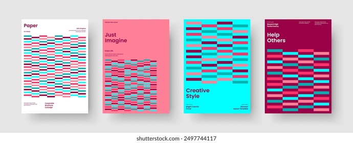 Layout für geometrische Geschäftspräsentationen. Einzelnes Posterdesign. Abstrakte Berichtsvorlage. Flyer. Buchumschlag. Hintergrund. Broschüre. Banner. Portfolio. Zeitschrift. Newsletter. Werbung