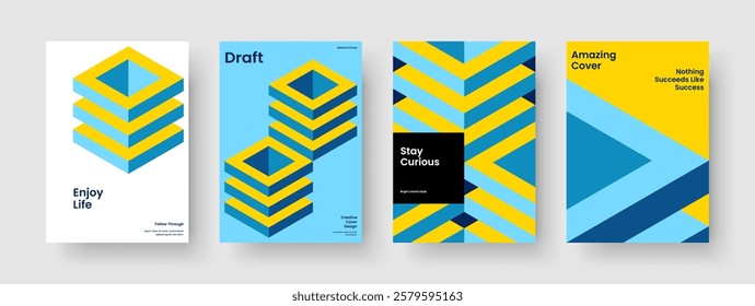 Geometric Business Presentation Layout. Isolated Banner Template. Abstract Book Cover Design. Flyer. Poster. Report. Brochure. Background. Notebook. Advertising. Journal. Portfolio. Catalog