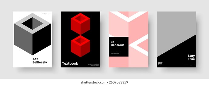 Geometric Business Presentation Layout. Isolated Flyer Design. Modern Brochure Template. Poster. Book Cover. Background. Banner. Report. Portfolio. Journal. Catalog. Newsletter. Handbill. Notebook
