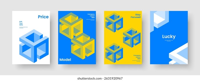 Geometric Business Presentation Layout. Isolated Poster Template. Abstract Report Design. Banner. Background. Book Cover. Flyer. Brochure. Notebook. Brand Identity. Catalog. Portfolio. Leaflet