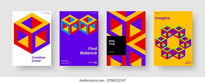 Geometric Business Presentation Layout. Isolated Banner Design. Creative Report Template. Book Cover. Background. Brochure. Poster. Flyer. Portfolio. Advertising. Journal. Brand Identity