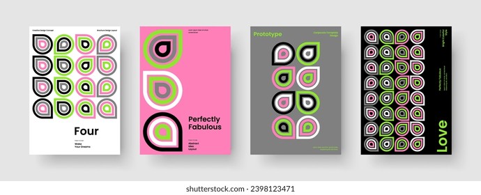 Diseño de presentación de negocio geométrico. Diseño moderno de pancartas. Plantilla De Folleto Resumen. Portada del libro. Informe. Volante. Antecedentes. Cartel. Publicidad. Diario. Folleto. Catálogo. Revista. Folleto