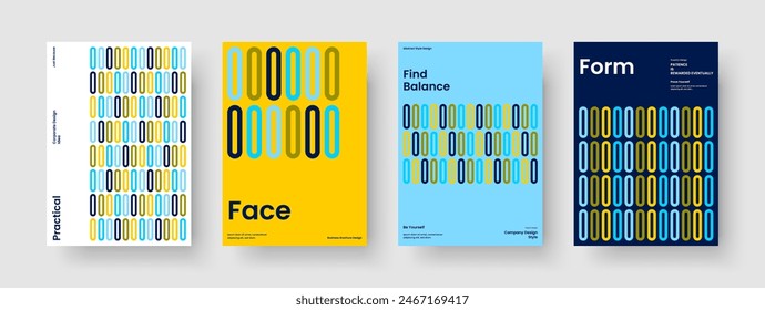 Geometric Business Presentation Layout. Modern Brochure Design. Isolated Book Cover Template. Poster. Flyer. Background. Report. Banner. Portfolio. Catalog. Magazine. Brand Identity. Advertising