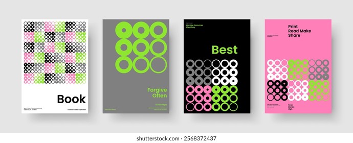 Geometric Business Presentation Layout. Modern Book Cover Design. Isolated Brochure Template. Flyer. Banner. Poster. Background. Report. Brand Identity. Portfolio. Pamphlet. Catalog. Notebook