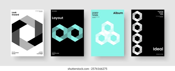Geometric Business Presentation Template. Abstract Brochure Design. Creative Flyer Layout. Background. Poster. Report. Book Cover. Banner. Pamphlet. Handbill. Catalog. Magazine. Advertising
