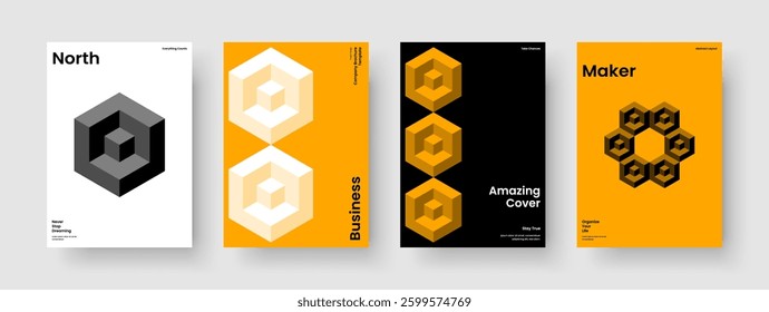 Geometric Business Presentation Template. Abstract Report Design. Modern Banner Layout. Brochure. Poster. Book Cover. Flyer. Background. Advertising. Brand Identity. Portfolio. Journal. Handbill